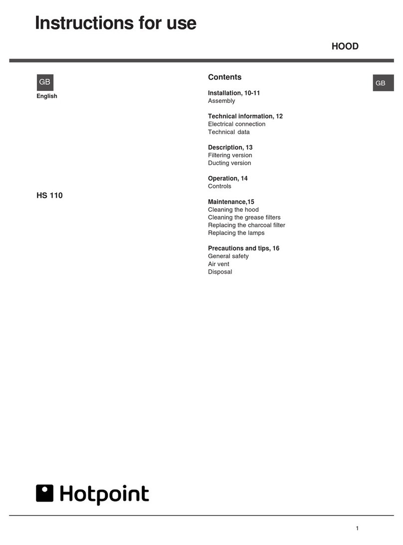 Hotpoint HS 110 Manuel utilisateur