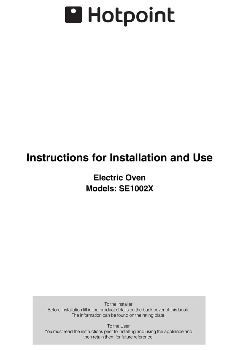 Hotpoint SE1002X Manuel utilisateur Hotpoint SE1002X Manuel utilisateur