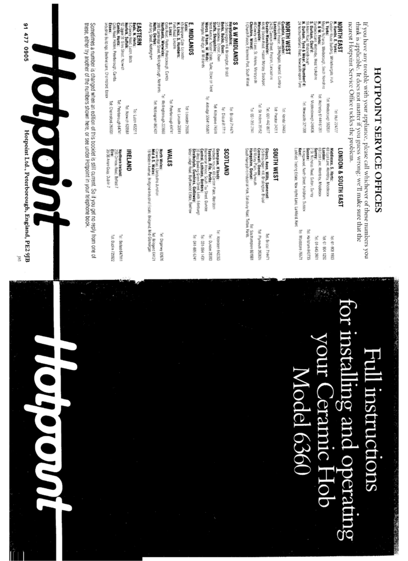 Hotpoint 6360 Mode d’emploi