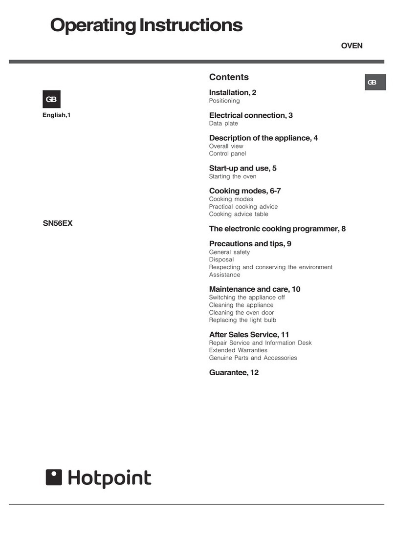 Hotpoint SN56EX Manuel utilisateur