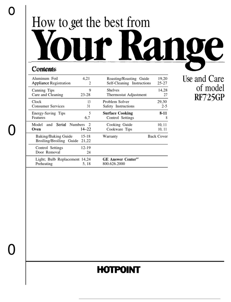 Hotpoint RF725GP Instructions d'installation