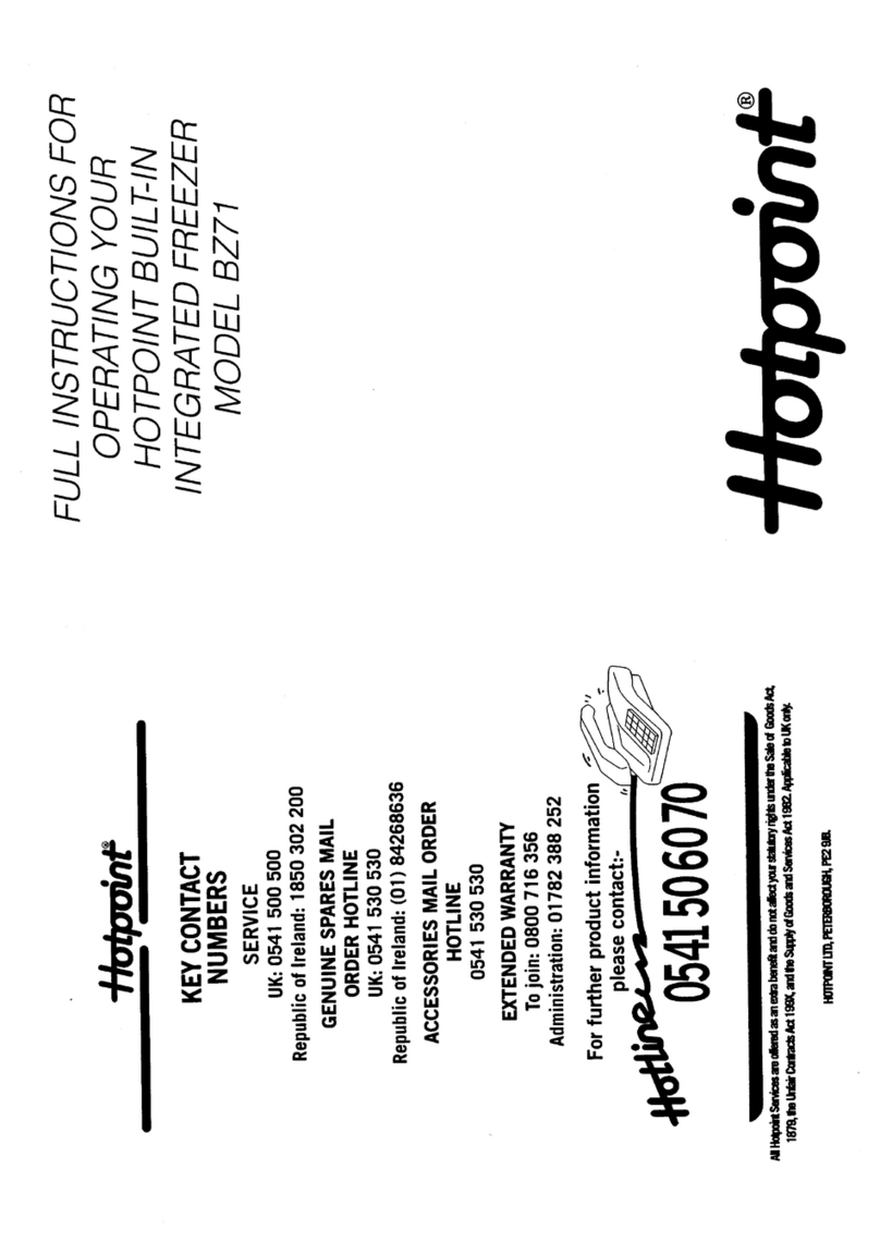 Hotpoint BZ71 Manuel de la liste des pièces