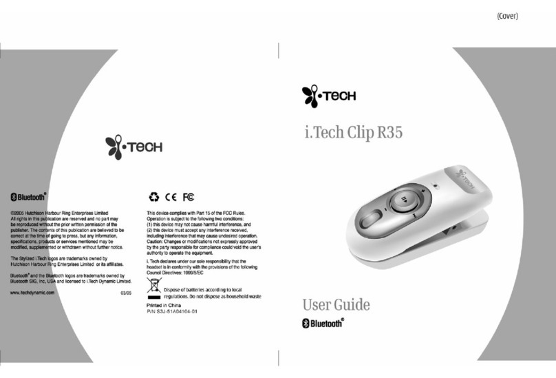 i. Tech Dynamic Clip R35 Manuel utilisateur