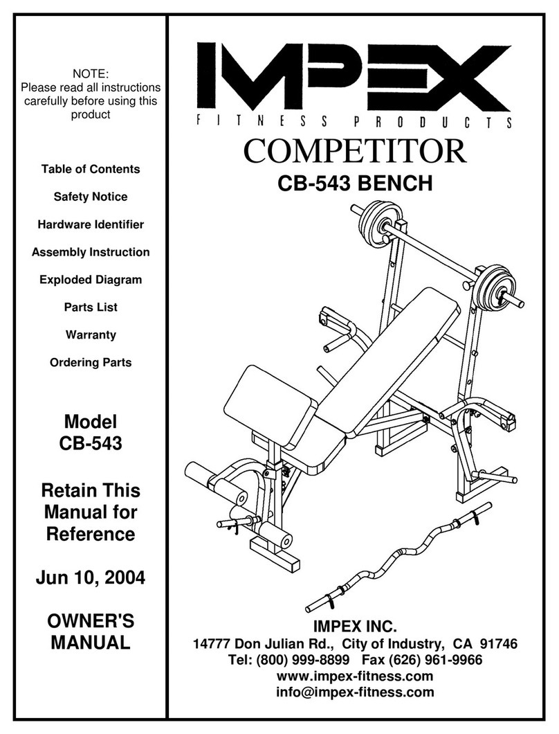 Impex COMPETITOR CB-543 Manuel utilisateur