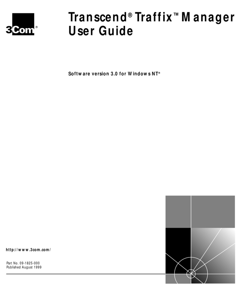 3Com Traffix Transcend Traffix Manager Manuel utilisateur