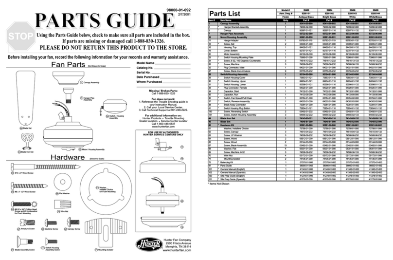 Hunter 20406 Manuel Hunter 20406 Manuel