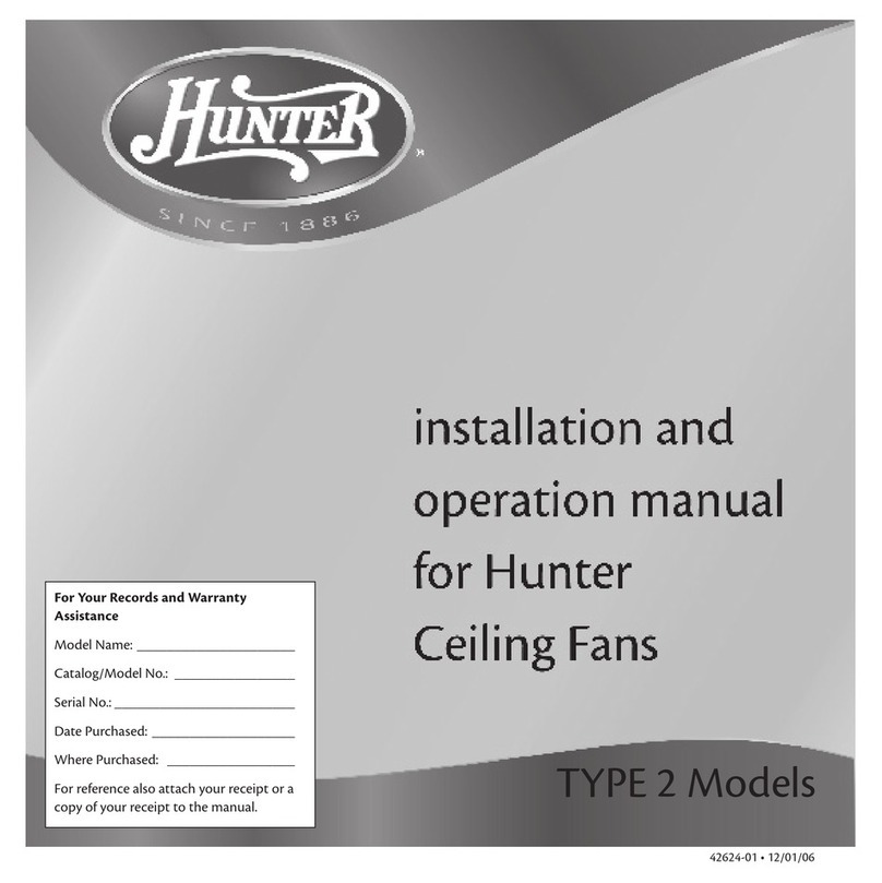 Hunter 42624-01 Manuel utilisateur