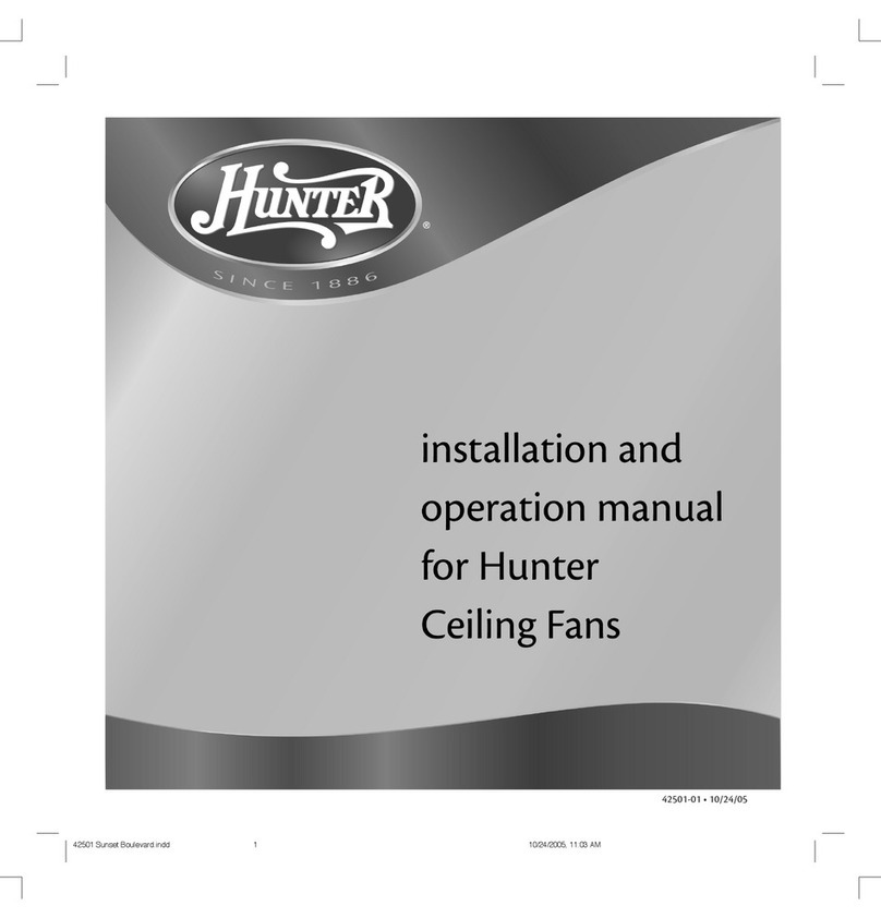 Hunter 42501-01 Manuel utilisateur