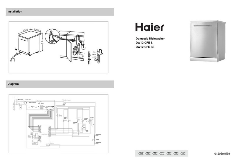 Haier DW12-CFE SS Manuel utilisateur