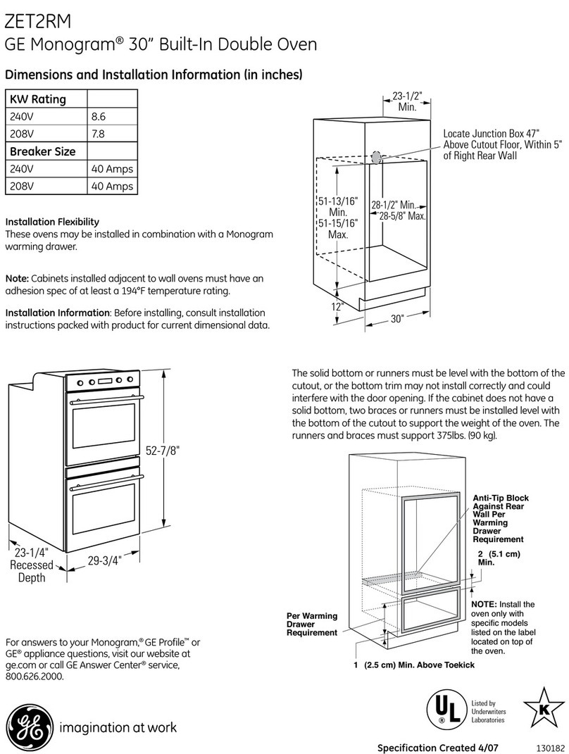 GE Monogram ZET2RM Manuel
