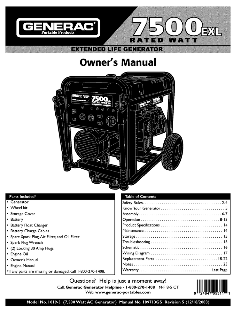 Generac Power Systems 1019-3 Manuel utilisateur