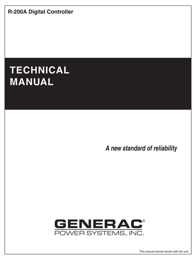Generac Power Systems Digital Controller R-200A Manuel utilisateur