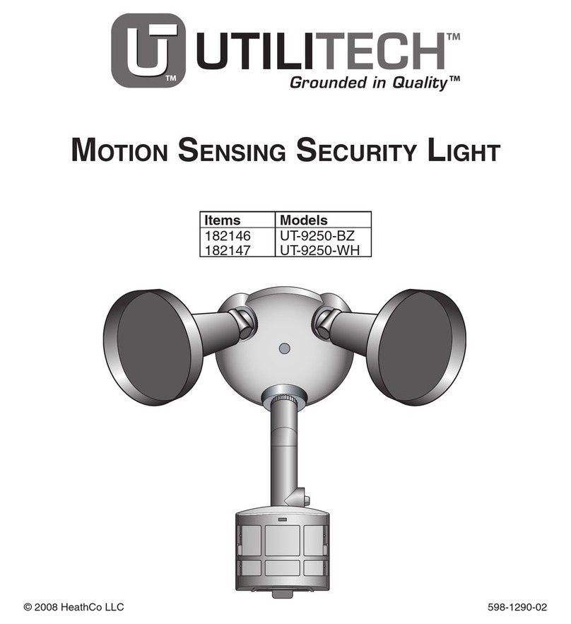 Utilitech Motion Sensing Security Light UT-9250-BZ Manuel utilisateur