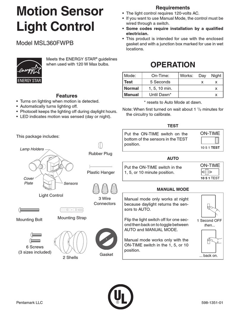 Pentamark MSL360FWPB Manuel utilisateur