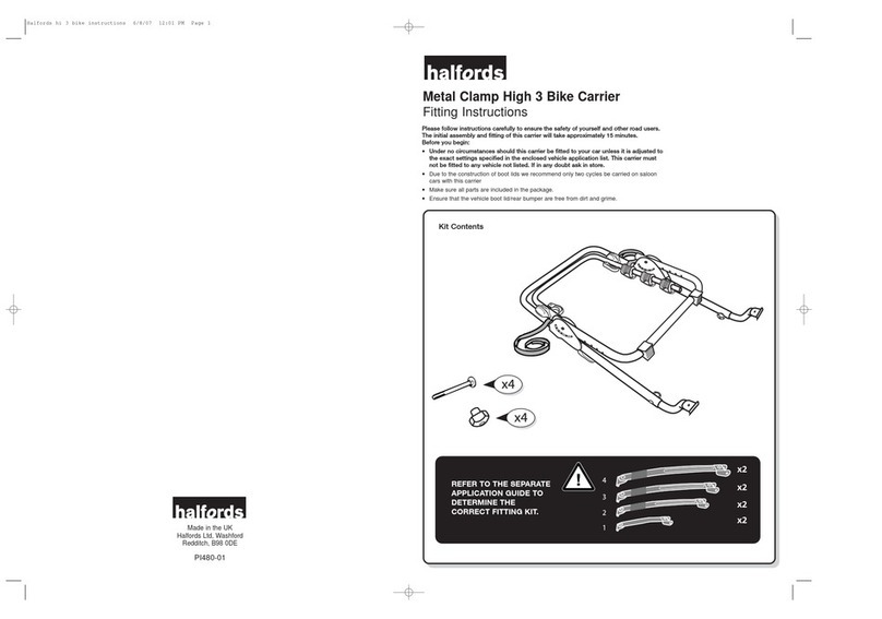 Halfords Bike Rack Manuel utilisateur