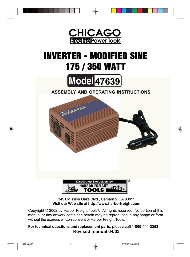 Chicago Electric 47639 Manuel utilisateur Chicago Electric 47639 Manuel utilisateur