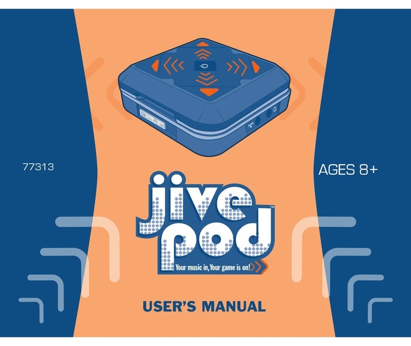 Tiger Electronics Jive Pod 77313 Manuel utilisateur Tiger Electronics Jive Pod 77313 Manuel utilisateur