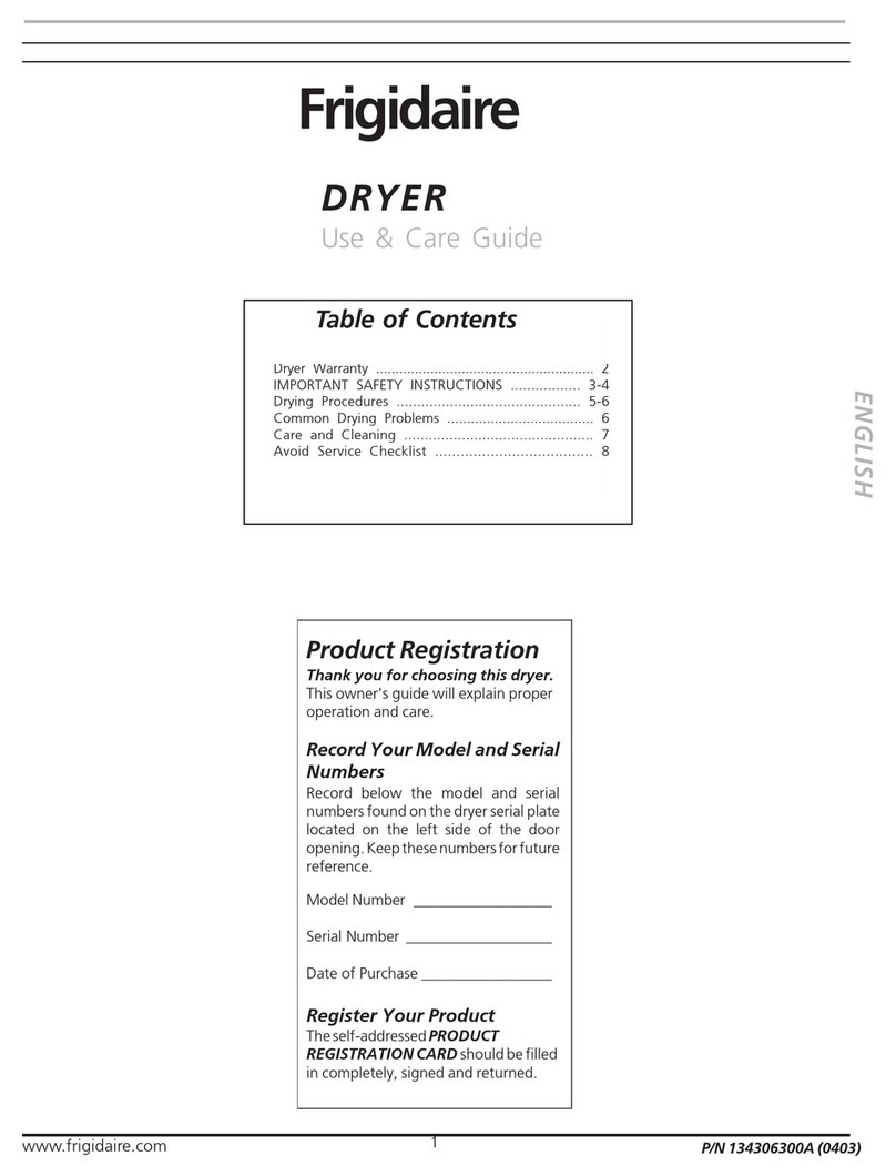 Frigidaire GLEQ942CS0 Manuel utilisateur