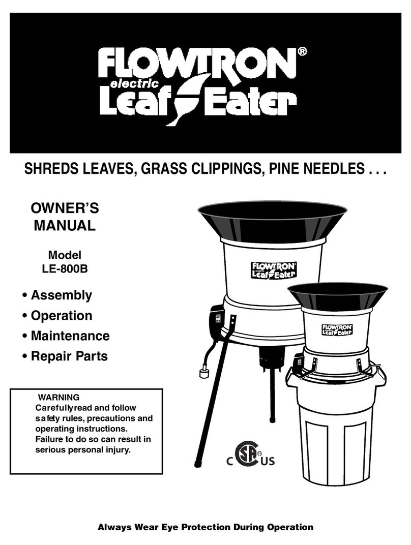 Flowtron Leaf Eater LE-800B Manuel utilisateur