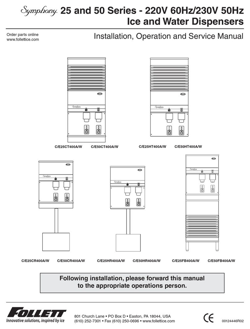 Follett C/E25CR400A/W Manuel