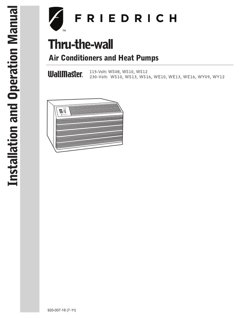 Friedrich WallMaster WE10 Manuel utilisateur