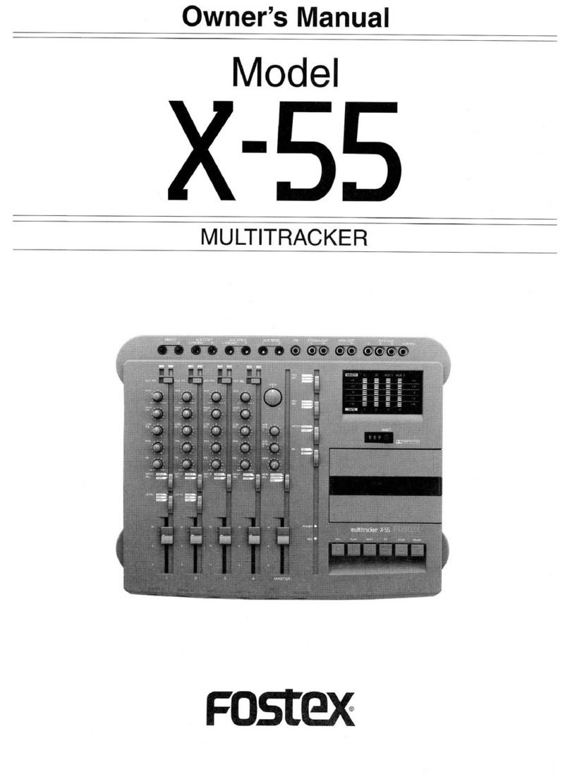 Fostex X-55 Manuel utilisateur