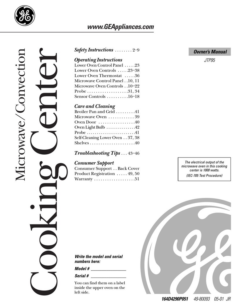 GE JTP95 Manuel utilisateur
