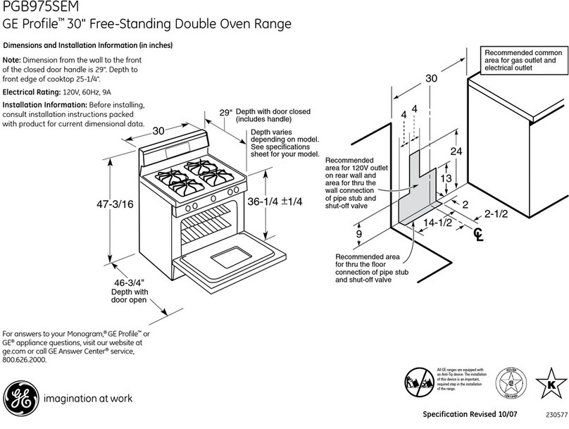 GE Profile PGB975SEMSS Manuel