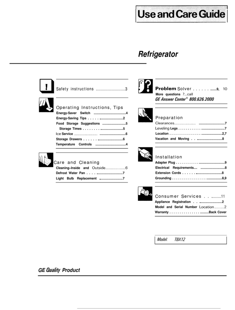 GE TBX12 Manuel utilisateur