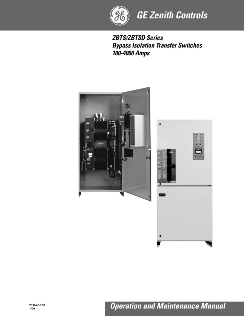 GE Zenith Controls ZBTS Manuel utilisateur