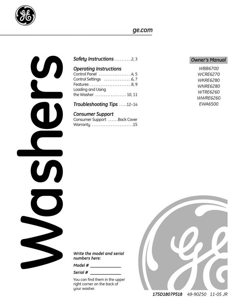 GE EWA6500 Manuel utilisateur