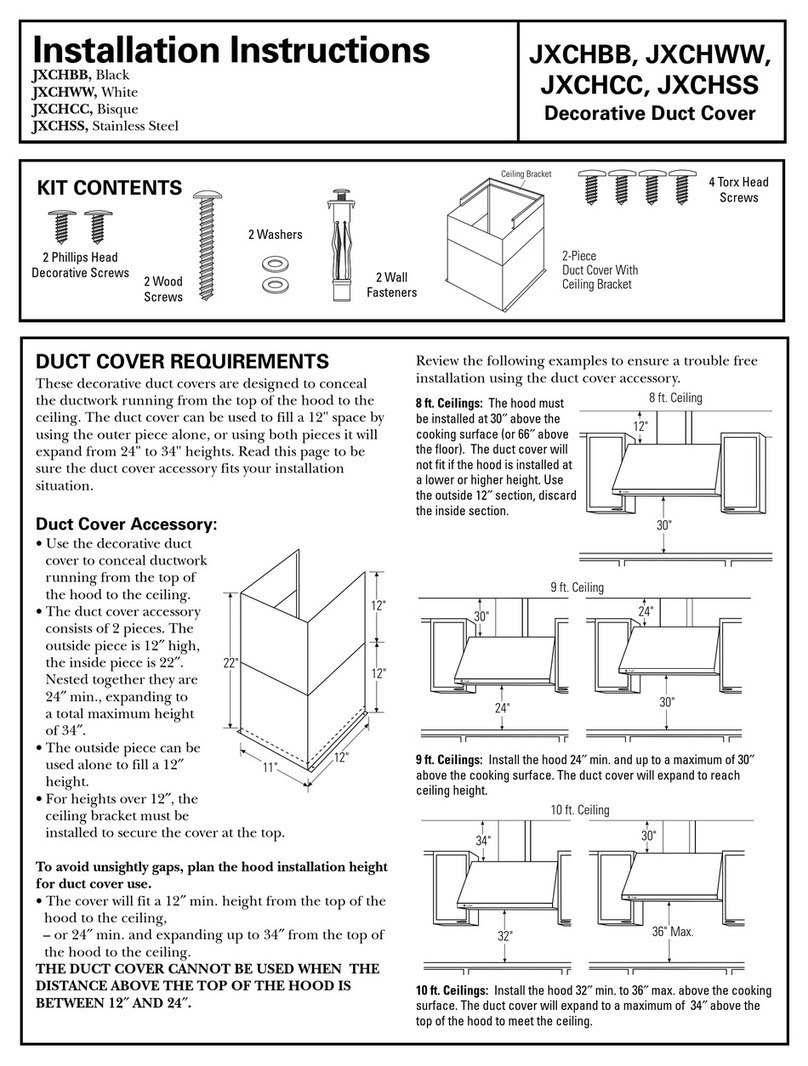 GE JXCHBB Manuel utilisateur