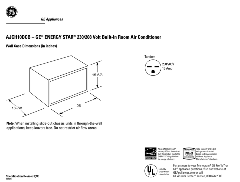 GE AJCH10DCB Manuel utilisateur