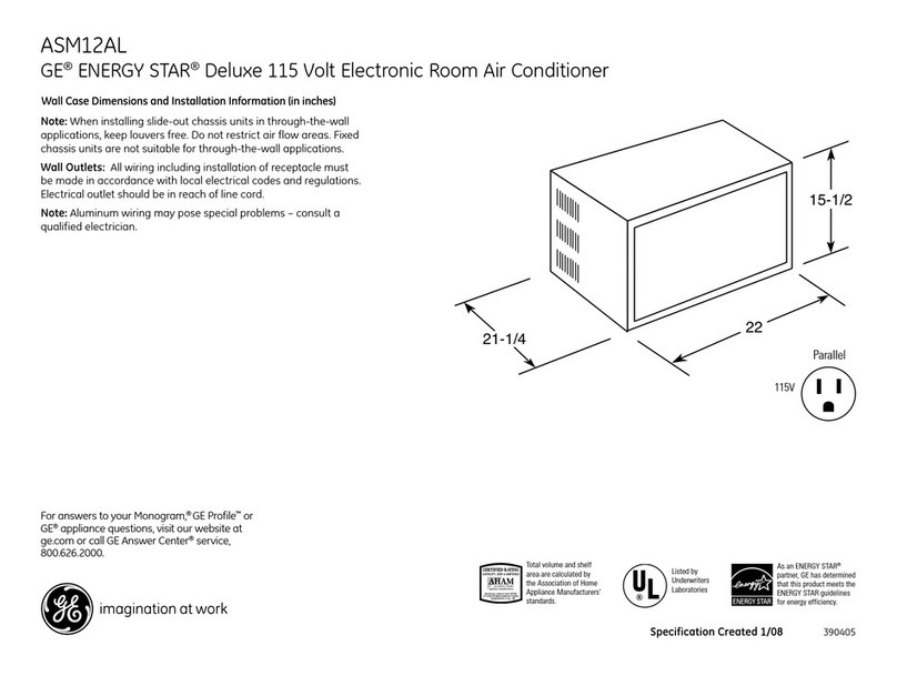 GE ASM12AL Manuel utilisateur