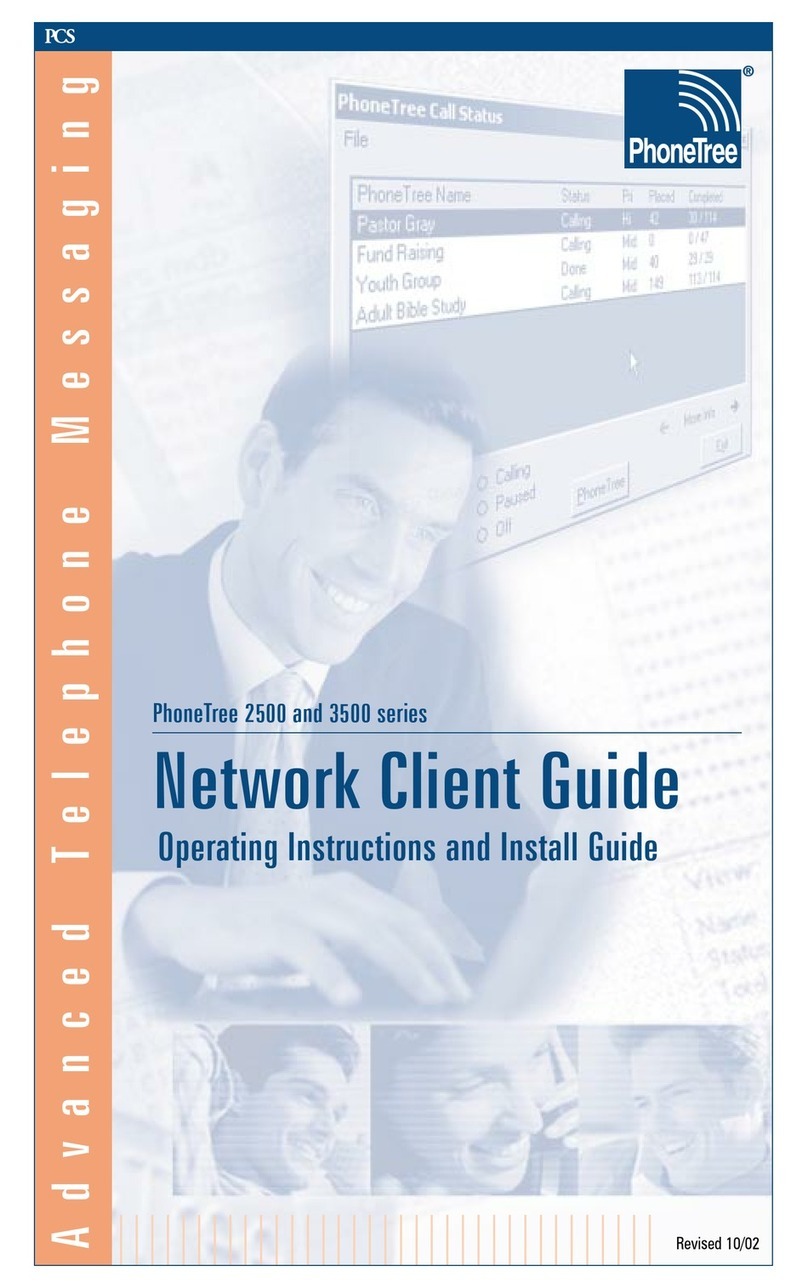 PhoneTree 10/02 Network Manuel utilisateur