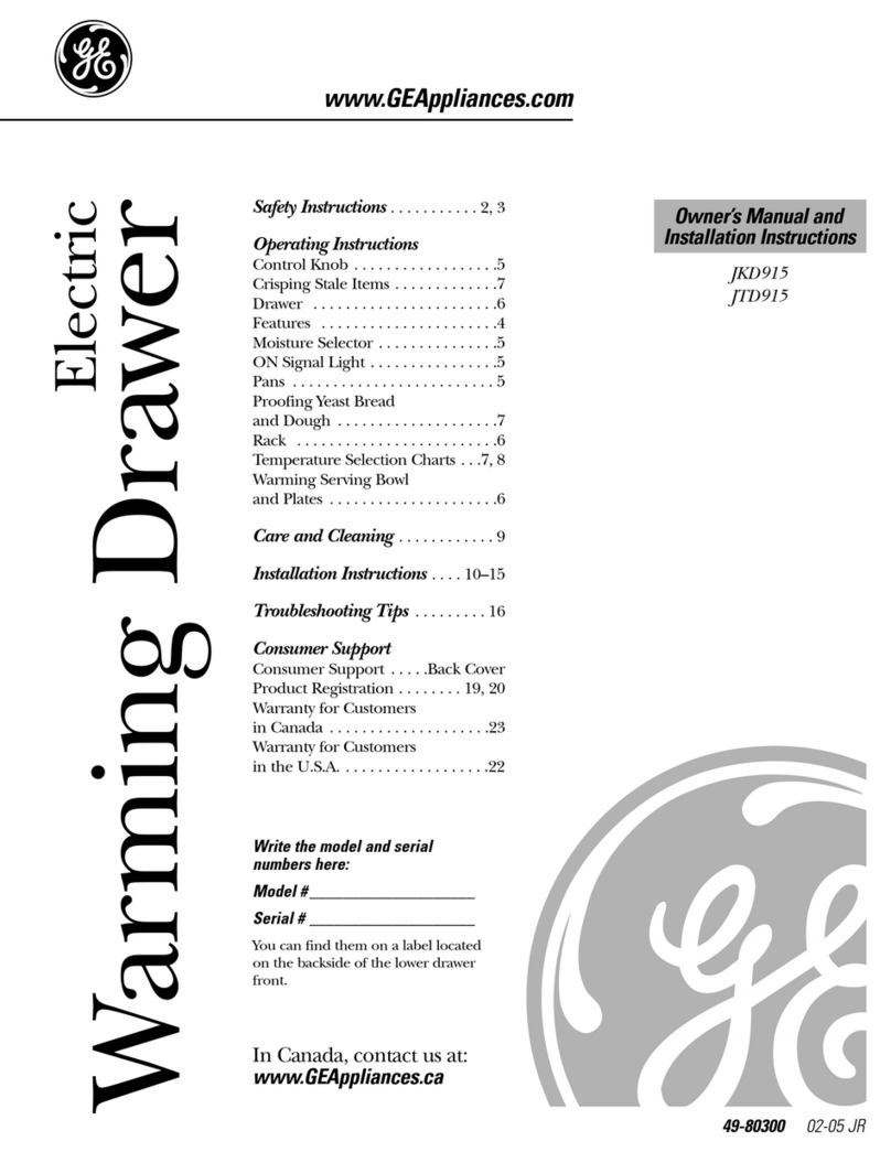 GE JTD915 Mode d'emploi