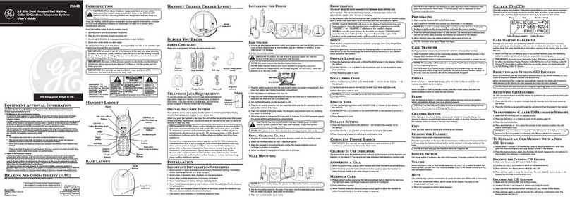 GE 25840 Manuel utilisateur