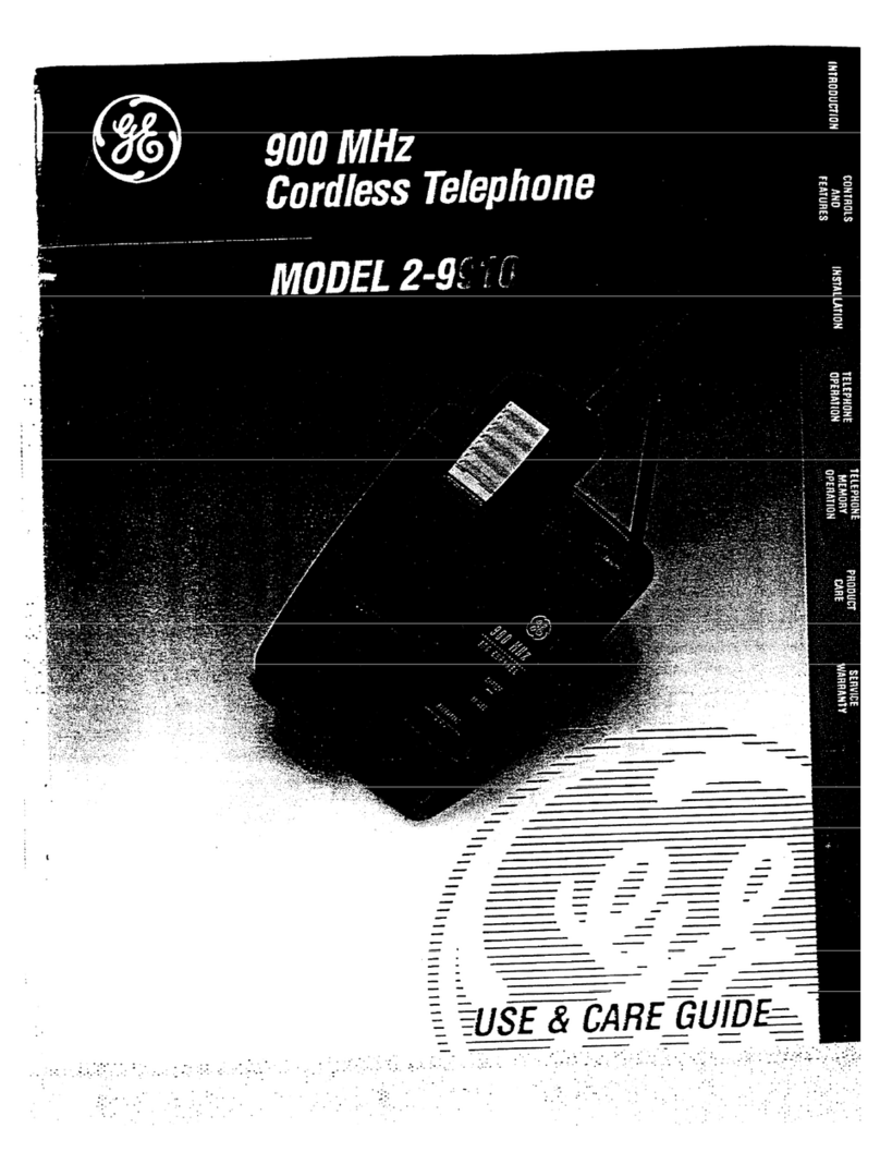 GE 2-9910 Manuel utilisateur