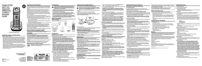 GE 27918 Manuel utilisateur