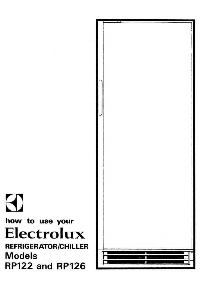 Electrolux RP122 Manuel utilisateur