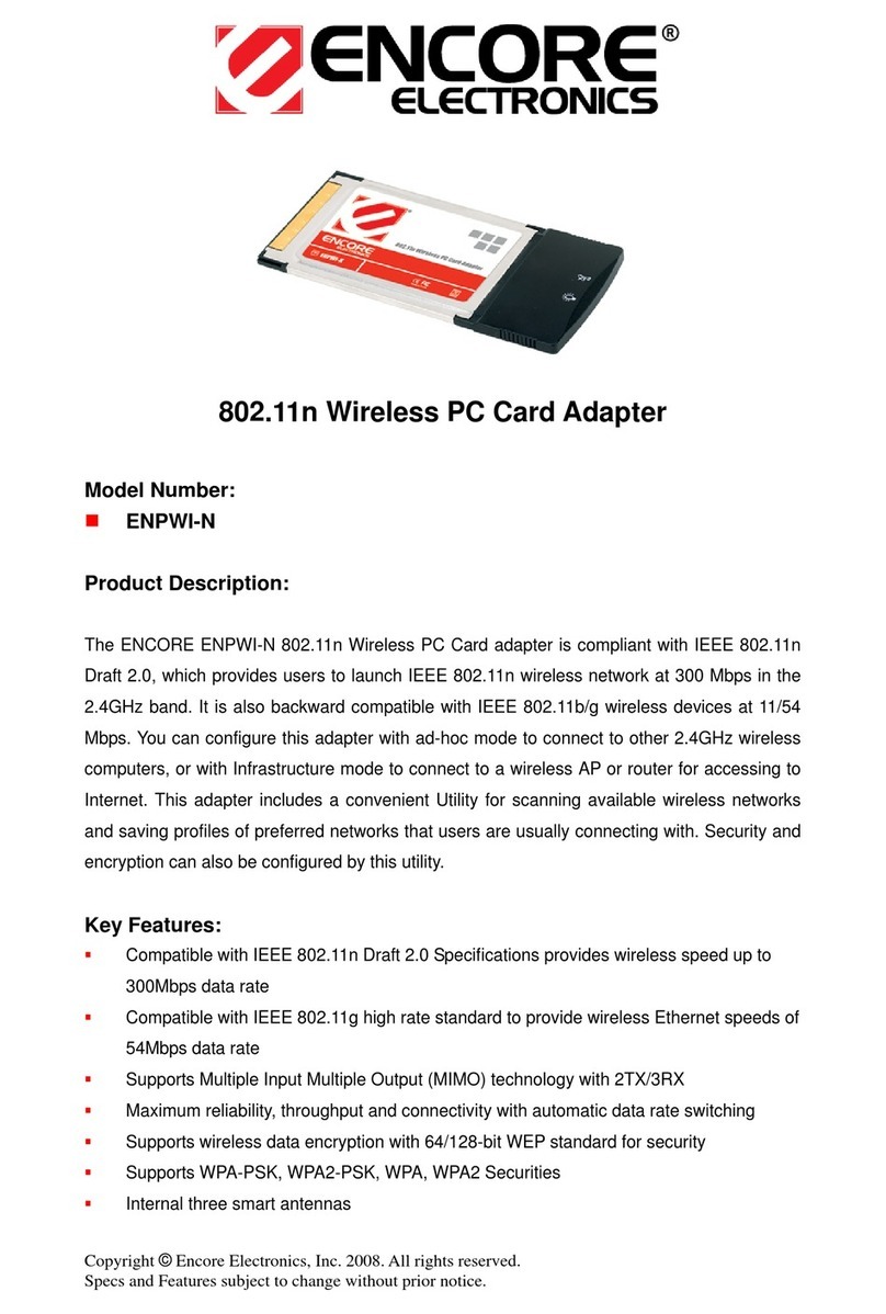 Encore ENPWI-N Manuel utilisateur