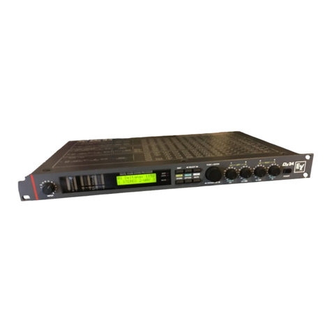 Electro-Voice Digital Sound System Processor Dx34 Manuel utilisateur
