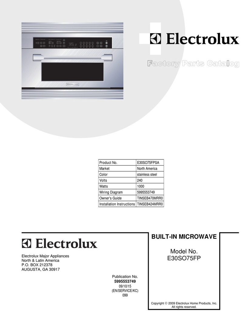 Electrolux E30SO75FP Manuel utilisateur