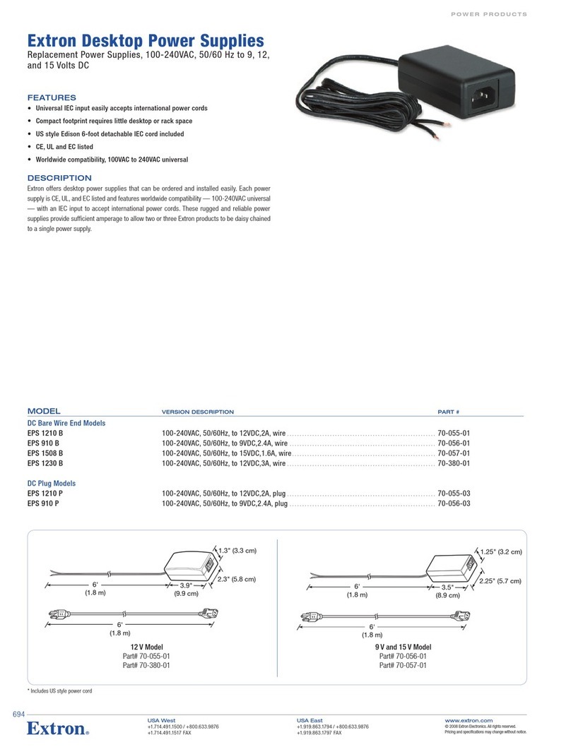 Extron electronics EPS 1210 P Manuel utilisateur