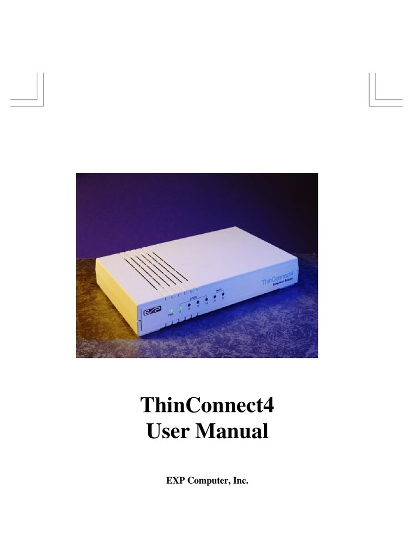 EXP Computer ThinConnect4 Manuel utilisateur