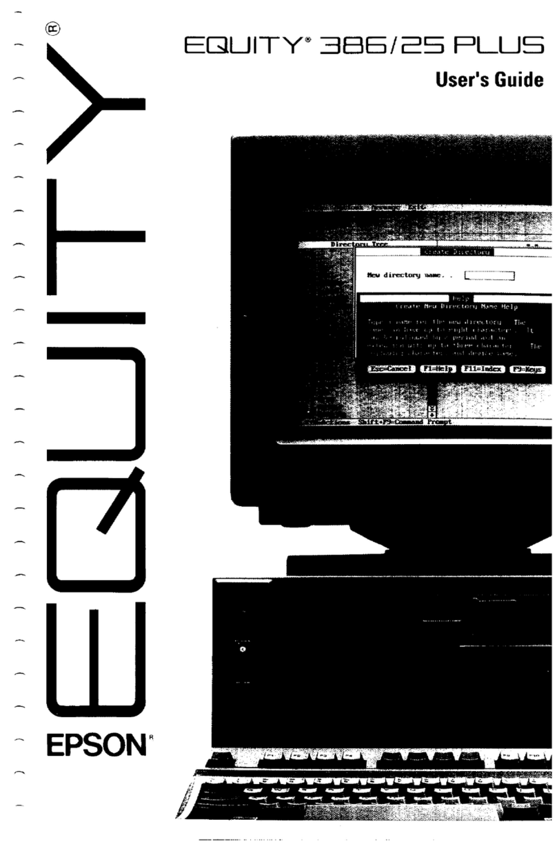 Epson Equity 386/25 Manuel utilisateur