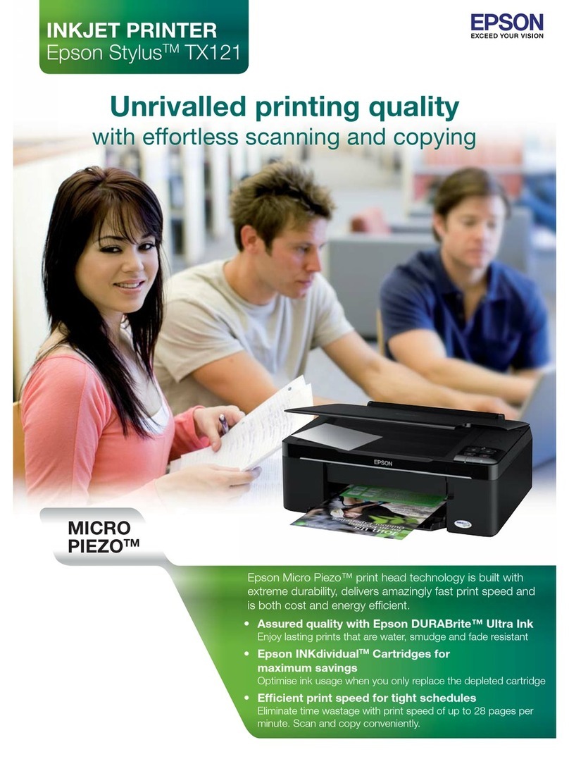 Epson Stylus TX121 Manuel utilisateur