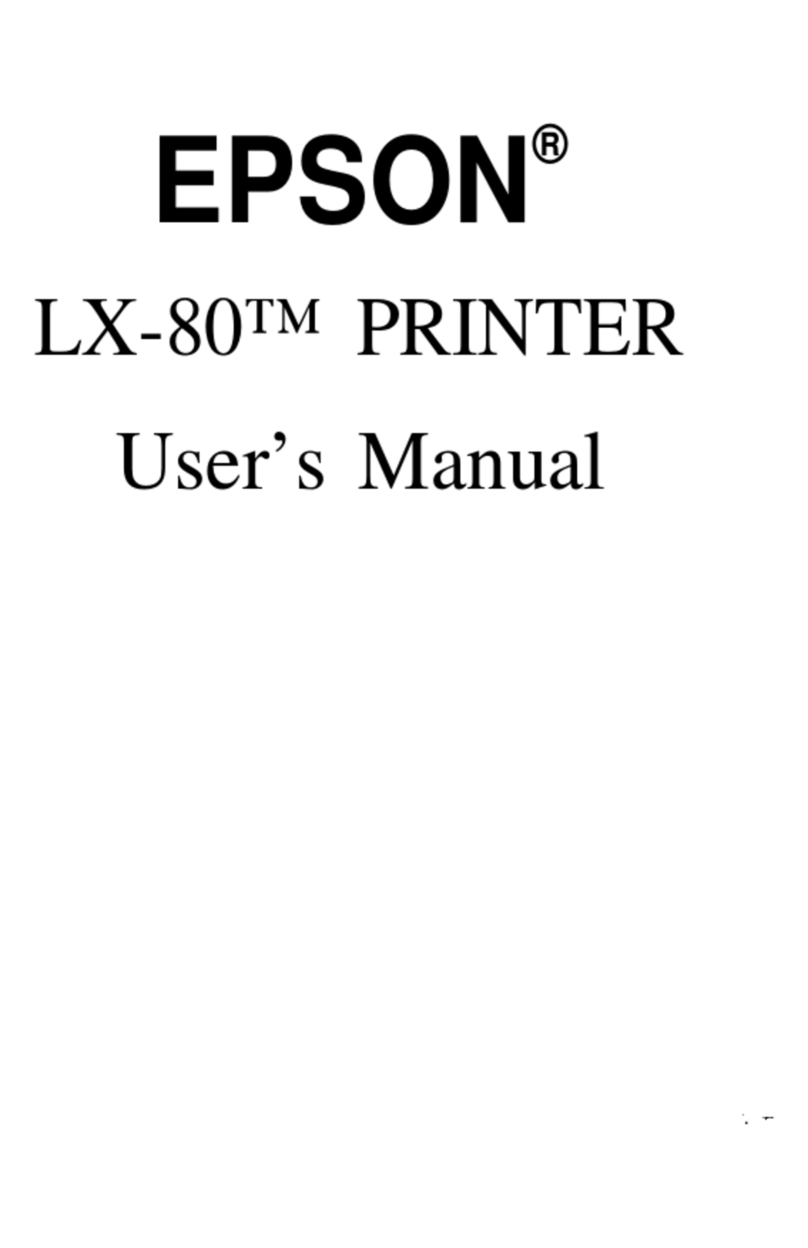 Epson LX-80 Manuel utilisateur