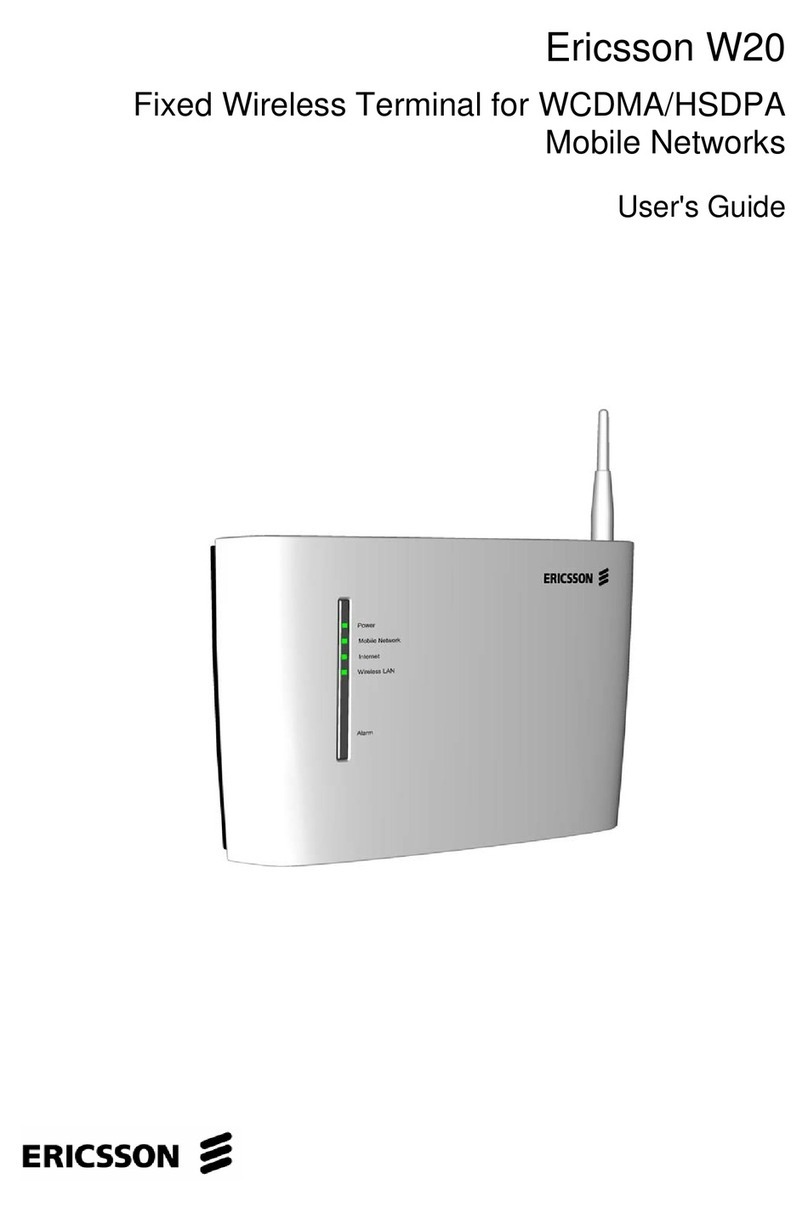 Ericsson WCDMA/HSDPA Manuel utilisateur