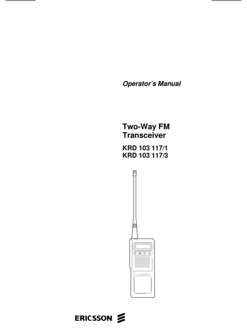 Ericsson KRD 103 117/1 Manuel utilisateur